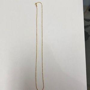 14K Gold Marked Chain 17” Weight 1.26
